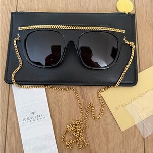 Stella McCartney Falabella Sunglasses with Gold Chain